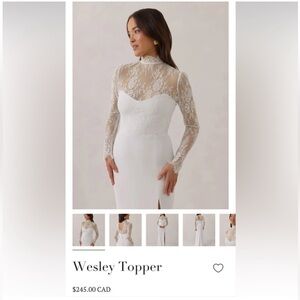 Park & Fifth - Wesley Lace Bridal Topper